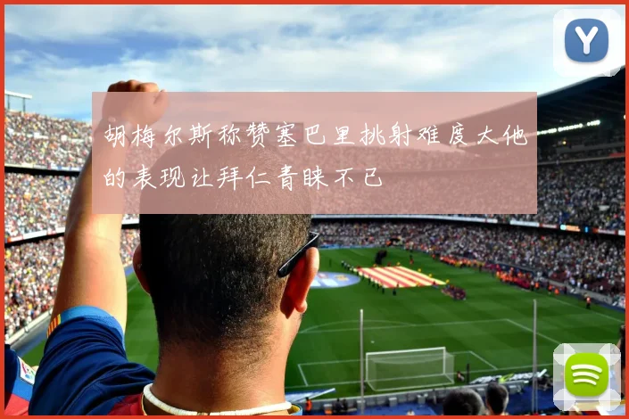 胡梅尔斯称赞塞巴里挑射难度大他的表现让拜仁青睐不已